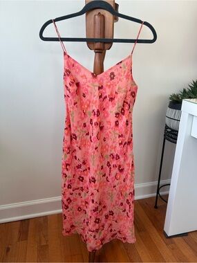 Vintage Ann Taylor LOFT Women's Silk Floral Slip Dress Size 6